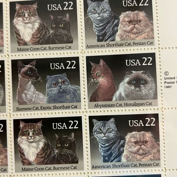 Vintage MNH Scott Cats MNH 22 Cent Sheet of Stamps Scott #2375 - Picture 2 of 2